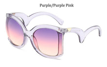 Load image into Gallery viewer, butterfly Sunglasses Women vintage  Brand Designer gradient sun glasses for female Feminine glasses UV400 oculos