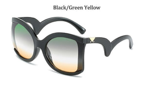 butterfly Sunglasses Women vintage  Brand Designer gradient sun glasses for female Feminine glasses UV400 oculos