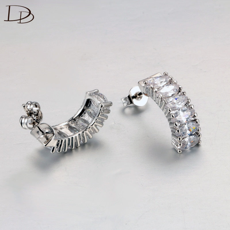 fashion jewelry Austrian crystal earrings for women 585 gold color brinco Austrian crystal vintage party earring femme DDe034
