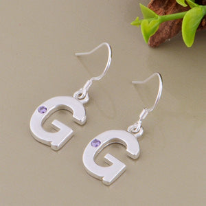 fashion letter G silver plated Earrings for women fashion jewelry Earring /UISBUEXJ AHDNTEXB