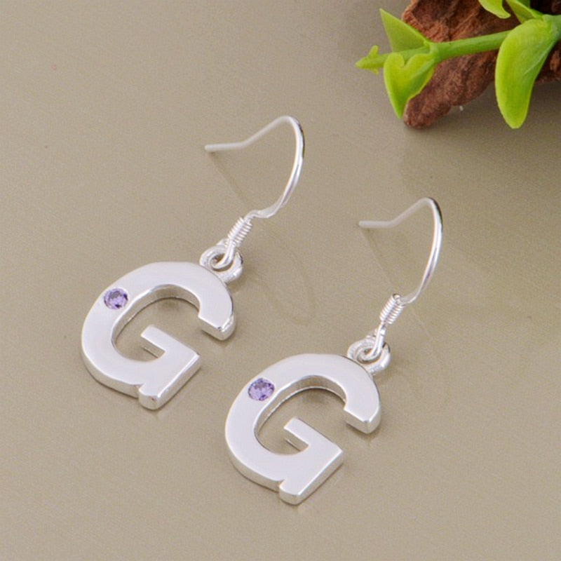 fashion letter G silver plated Earrings for women fashion jewelry Earring /UISBUEXJ AHDNTEXB
