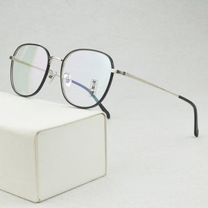 fashion myopia optical glasses frame women retro eye glasses frames for women Metal prescription computer spectacle frames 6004