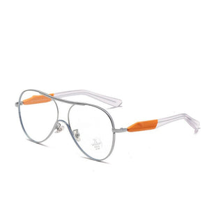 style all-in-one sunglasses conjoined neutral sheet mirror leg sunglasses transparent frame anti-blue optical frame