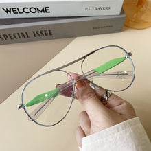 Load image into Gallery viewer, style all-in-one sunglasses conjoined neutral sheet mirror leg sunglasses transparent frame anti-blue optical frame