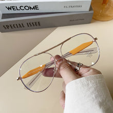 Load image into Gallery viewer, style all-in-one sunglasses conjoined neutral sheet mirror leg sunglasses transparent frame anti-blue optical frame
