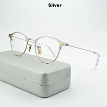 Load image into Gallery viewer, titanium glasses frame men women Retro myopia computer Brand eyeglasses frames Ultralight spectacle frames 47-21-145