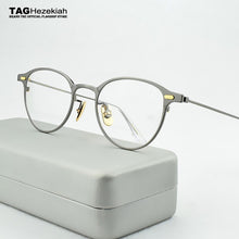 Load image into Gallery viewer, titanium glasses frame men women Retro myopia computer Brand eyeglasses frames Ultralight spectacle frames 47-21-145