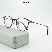 Load image into Gallery viewer, titanium glasses frame men women Retro myopia computer Brand eyeglasses frames Ultralight spectacle frames 47-21-145