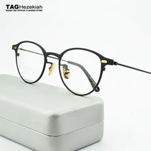Load image into Gallery viewer, titanium glasses frame men women Retro myopia computer Brand eyeglasses frames Ultralight spectacle frames 47-21-145