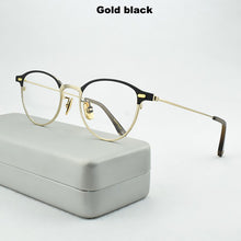 Load image into Gallery viewer, titanium glasses frame men women Retro myopia computer Brand eyeglasses frames Ultralight spectacle frames 47-21-145