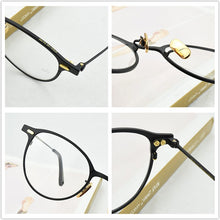 Load image into Gallery viewer, titanium glasses frame men women Retro myopia computer Brand eyeglasses frames Ultralight spectacle frames 47-21-145