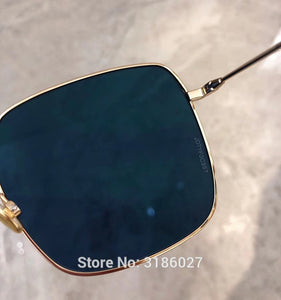 fashion women Luxury Brand optical Polarized Sun glasses frame square metal high quality big square eyeglasses frame STELLAIRE