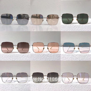 fashion women Luxury Brand optical Polarized Sun glasses frame square metal high quality big square eyeglasses frame STELLAIRE