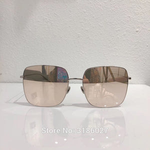 fashion women Luxury Brand optical Polarized Sun glasses frame square metal high quality big square eyeglasses frame STELLAIRE