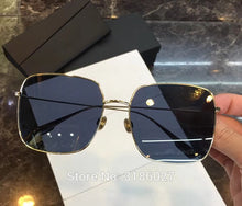 Load image into Gallery viewer, fashion women Luxury Brand optical Polarized Sun glasses frame square metal high quality big square eyeglasses frame STELLAIRE