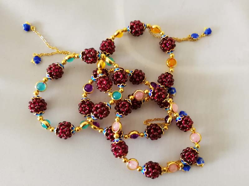 garnet round red and amethyst amazonite pink/yellow jade bracelet 7.5inch wholesale beads nature handcraft
