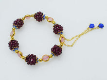 Carica l'immagine nel visualizzatore di Gallery, garnet round red and purple jade/ amazonite/pink quqrtz/ yellow jade bracelet 7.5inch wholesale beads nature handcraft