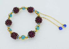 Carica l'immagine nel visualizzatore di Gallery, garnet round red and purple jade/ amazonite/pink quqrtz/ yellow jade bracelet 7.5inch wholesale beads nature handcraft