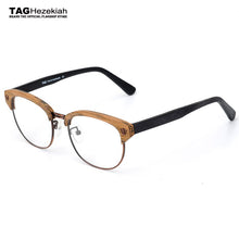 Load image into Gallery viewer, glasses frame eye glasses frames for men women 2023 Retro Italian imports of wood material myopia computer glasses Nerd
