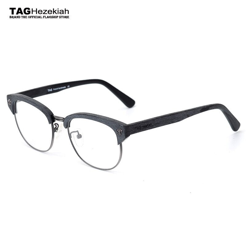 glasses frame eye glasses frames for men women 2023 Retro Italian imports of wood material myopia computer glasses Nerd