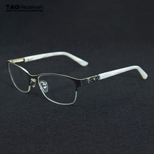 Load image into Gallery viewer, glasses frame women Myopia retro brand TAG metal diamond eyeglasses frame women's computer glasses Reading oculos de gra
