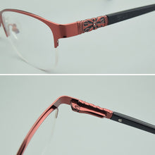 Load image into Gallery viewer, glasses frame women Myopia retro brand TAG metal diamond eyeglasses frame women's computer glasses Reading oculos de gra