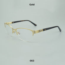 Load image into Gallery viewer, glasses frame women Myopia retro brand TAG metal diamond eyeglasses frame women's computer glasses Reading oculos de gra