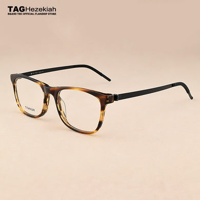 glasses frame women tag Brand transparent eye glasses frames for men No screw titanium Myopia computer spectacle frames