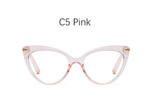 Load image into Gallery viewer, glasses transparent women&#39;s frame eyeglasses Vintage Cat&#39;s eye clear fake glasses frame women Retro Flower Eyewear Frame Female