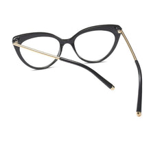 Load image into Gallery viewer, glasses transparent women&#39;s frame eyeglasses Vintage Cat&#39;s eye clear fake glasses frame women Retro Flower Eyewear Frame Female