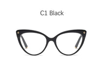 Load image into Gallery viewer, glasses transparent women&#39;s frame eyeglasses Vintage Cat&#39;s eye clear fake glasses frame women Retro Flower Eyewear Frame Female