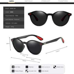 2023 TR 90 Polarized Men Sunglasses UV 400 Protection Brand Women Driving Sun Glasses For Man Shades