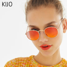 Load image into Gallery viewer, high-end KIJO Retro Oval Sunglasses Women Retro Clear Lens Eyewear Round Sun Glasses For Female Ladies