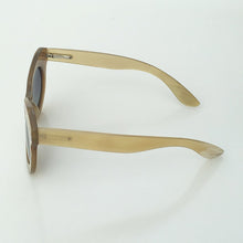 Load image into Gallery viewer, Italian designer small butterfly shiny sea shell decoration horn sunglasses for girls