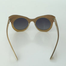 Load image into Gallery viewer, Italian designer small butterfly shiny sea shell decoration horn sunglasses for girls