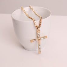 Load image into Gallery viewer, hot 2018 New Male Necklaces &amp; Pendants Fashion Movie jewelry The Fast and The Furious Toretto Men Classic CROSS Pendant Necklace