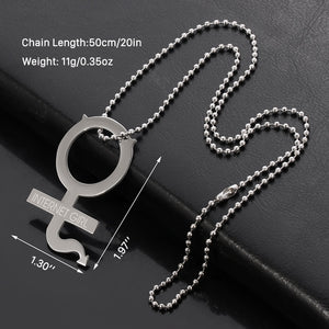 necklace she devil Women Igirl Heart Pendant Necklace Stainless Steel Harajuku Female Gothic Streetwear Chain Necklace