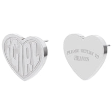 Load image into Gallery viewer, necklace she devil Women Igirl Heart Pendant Necklace Stainless Steel Harajuku Female Gothic Streetwear Chain Necklace
