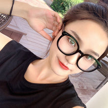Load image into Gallery viewer, iboode 2023 Black Round Eyewear Frame Women Retro Big Optical Glasses Frame for Myopia Women Men Clear Lens Spectacles