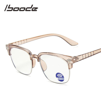 iboode Occhiali per bambini Montatura per occhiali anti-blu Ray Quadrati trasparenti viola Occhiali ottici per PC Occhiali leggeri per occhiali Ragazza 