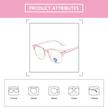 Carica l&#39;immagine nel visualizzatore di Gallery, iboode Occhiali per bambini Montatura per occhiali anti-blu Ray Quadrati trasparenti viola Occhiali ottici per PC Occhiali leggeri per occhiali Ragazza 
