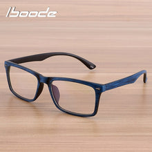 Load image into Gallery viewer, iboode Glasses Eyewear Frame Men Women Vintage Imitation Wood Grain Myopia Glasses Spectacles Frames With Clear Lens Retro