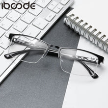 Load image into Gallery viewer, iboode Half Frame Finished Myopia Glasses Men Women Shortsighted Eyeglasses Diopter -1.5 -2.0 -2.5 -3.0 -3.5 -4.0 Unisex Eyewear