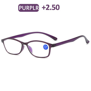 iboode Lightweight Reading Glasses Full Frame TR90 Flexible Anti Blue Light Eyeglasses For Women Men Diopter Eyewear +1.0 to 4.0