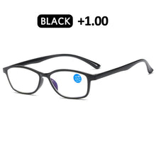 Load image into Gallery viewer, iboode Lightweight Reading Glasses Full Frame TR90 Flexible Anti Blue Light Eyeglasses For Women Men Diopter Eyewear +1.0 to 4.0
