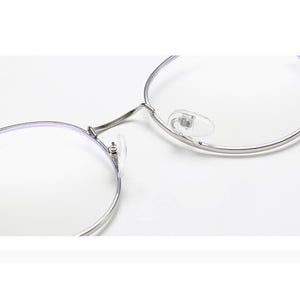 iboode Retro Round Metal Glasses Frame Anti Blue Light Women Men Clear Lens Eyeglasses Plain Mirror Spectacles Unisex Eyewear