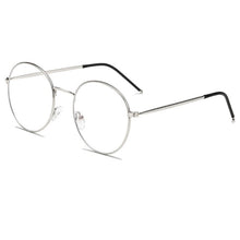 Carica l&#39;immagine nel visualizzatore di Gallery, iboode Retro Round Metal Glasses Frame Anti Blue Light Women Men Clear Lens Eyeglasses Plain Mirror Spectacles Unisex Eyewear