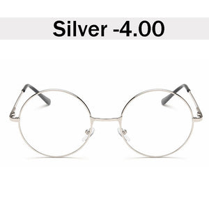 iboode Retro Vintage Metal Round Frame Myopia Glasses With Diopter -1.0 1.5 2.0 2.5 3.0 3.5 4 Nearsighted Glasses Optical Frames