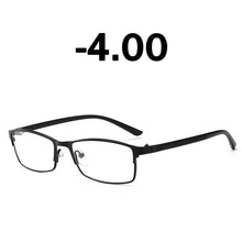 Load image into Gallery viewer, iboode Square Metal Business Myopia Glasses Men Women Diopter Anti Blue Light Myopic Glasses -1.0 1.25 1.5 1.75 2.0 2.25 to 4.0