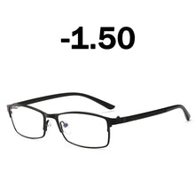 Load image into Gallery viewer, iboode Square Metal Business Myopia Glasses Men Women Diopter Anti Blue Light Myopic Glasses -1.0 1.25 1.5 1.75 2.0 2.25 to 4.0